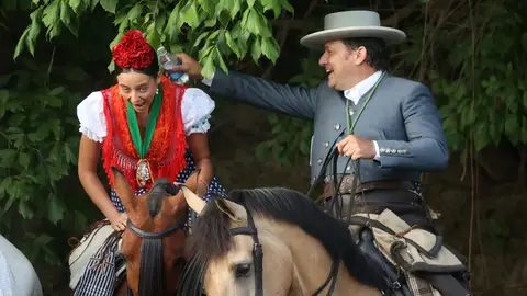 Victoria Federica recibe el bautizo en El Rocío Victoria Federica recibe el bautizo en El Rocío